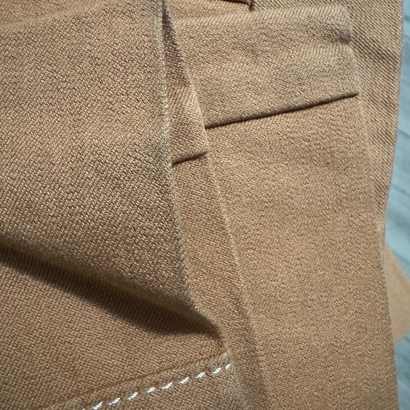 Derek Lam 10 Crosby Flare Trousers in a tan/brown women's sz 0 career office - Picture 15 of 16